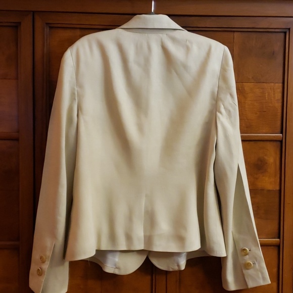 Banana Republic Tan Long Sleeve Jacket SZ 12 - Picture 2 of 12